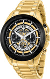 Maserati Traguardo Skeleton Black Dial Gold Steel Strap Watch For Men - R8873612058 Authentic Buy Shop Now