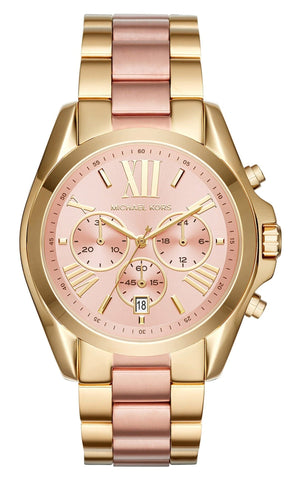 Michael Kors Bradshaw Gold Dial Two Tone Steel Strap Watch for Women - MK6359 Authentic Buy Shop Now