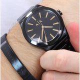 Armani Exchange Nico Analog Black Dial Black Steel Strap Watch For Men - AX7102 Authentic Buy Shop Now