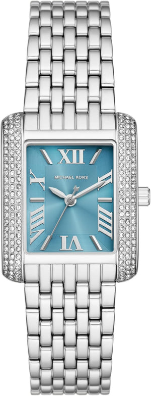 Michael Kors Emery Analog Three Hand Blue Dial Silver Steel Strap Watch for Women - MK4829 Authentic Buy Shop Now