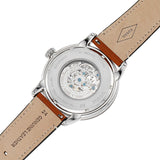 Fossil Townsman Automatic Skeleton Blue Dial Brown Leather Strap Watch for Men - ME3154 Authentic Buy Shop Now