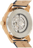 Fossil Grant Automatic Skeleton Blue Dial Blue Leather Strap Watch for Men - ME3102 Authentic Buy Shop Now