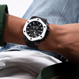 Guess Formula Chronograph Black Dial Black Silicone Strap Watch For Men - GW0579G1 Authentic Buy Shop Now