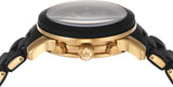 Michael Kors Runway Chronograph Black Dial Black Silicone Strap Watch For Women - MK7385 Authentic Buy Shop Now