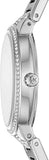 Michael Kors Gabbi Quartz Crystals Silver Dial Silver Steel Strap Watch For Women - MK3984 Authentic Buy Shop Now