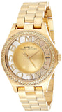 Marc Jacobs Henry Transparent Gold Dial Gold Steel Strap Watch for Women - MBM3338 Authentic Buy Shop Now