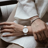 Daniel Wellington Petite Bondi White Dial White Leather Strap Watch for Women - DW00100189 Authentic Buy Shop Now
