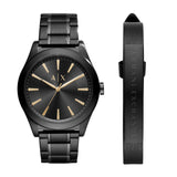 Armani Exchange Nico Analog Black Dial Black Steel Strap Watch For Men - AX7102 Authentic Buy Shop Now