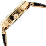 Michael Kors Parker Chronograph Black Dial Black Leather Strap Watch For Women - MK6984 Authentic Buy Shop Now