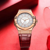 Maserati Potenza Silver Dial Red Leather Strap Watch For Women - R8851108501 Authentic Buy Shop Now
