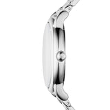 Emporio Armani Gianni T Bar Dark Blue Dial Silver Stainless Steel Watch For Women - AR11091 Authentic Buy Shop Now