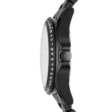 Fossil Riley Multifunction Black Dial Black Steel Strap Watch for Women - ES4519 Authentic Buy Shop Now