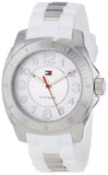 Tommy Hilfiger K2 White Dial White Rubber Strap Watch for Women - 1781306 Authentic Buy Shop Now