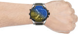 Diesel Mr. Daddy 2.0 Chronograph Black Dial Grey Nylon Strap Watch For Men - DZ7429 Authentic Buy Shop Now