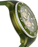 Gucci Dive Automatic Green Dial Green Rubber Strap Unisex Watch - YA136345 Authentic Buy Shop Now