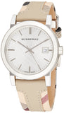 Burberry The City White Dial Beige Leather Strap Watch for Women - BU9132 Authentic Buy Shop Now