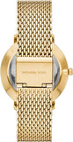 Michael Kors Pyper Quartz Gold Dial Gold Mesh Strap Watch For Women - MK4339 Authentic Buy Shop Now