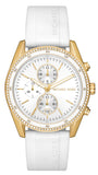Michael Kors Hadyn Chronograph White Dial White Rubber Strap Watch for Women - MK7484 Authentic Buy Shop Now