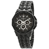 Bulova Octova Chronograph Black Crystal Dial Black Steel Strap Watch for Men - 98C134 Authentic Buy Shop Now