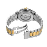 Fossil Grant Automatic Skeleton White Dial Two Tone Steel Strap Watch for Men - ME3112 Authentic Buy Shop Now