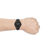 Michael Kors Slim Runway Black Dial Black Leather Strap Watch For Men - MK8908 Authentic Buy Shop Now