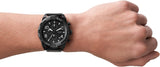 Fossil Bronson Chronograph Black Dial Black Leather Strap Watch for Men - FS5874 Authentic Buy Shop Now