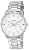Fossil Tailor White Dial Silver Steel Strap Watch for Women - ES4262 Authentic Buy Shop Now
