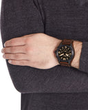 Fossil Nate Chronograph Brown Dial Brown Leather Strap Watch for Men - JR1511 Authentic Buy Shop Now