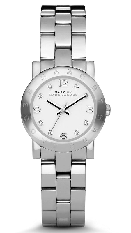 Marc Jacobs Mini Amy White Dial Silver Steel Strap Watch for Women - MBM3055 Authentic Buy Shop Now