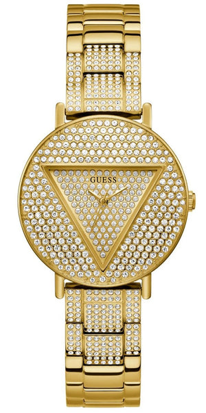 Guess Trend Diamonds Gold Dial Gold Steel Strap Watch for Women - GW0512L2 Authentic Buy Shop Now