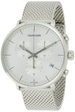 Calvin Klein High Noon Silver Dial Silver Mesh Bracelet Watch for Men - K8M27126 Authentic Buy Shop Now