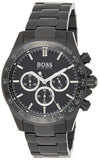 Hugo Boss Ikon Chronograph Black Dial Black Steel Strap Watch for Men - 1512961 Authentic Buy Shop Now