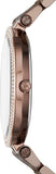 Michael Kors Darci Quartz Brown Dial Brown Steel Strap Watch For Women - MK3416 Authentic Buy Shop Now