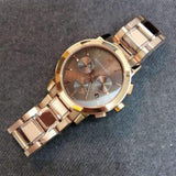 Burberry The City Grey Dial Rose Gold Steel Strap Unisex Watch - BU9754 Authentic Buy Shop Now