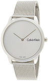 Calvin Klein Minimal Silver Dial Silver Mesh Bracelet Watch for Men - K3M211Y6 Authentic Buy Shop Now