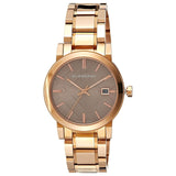 Burberry The City Light Brown Dial Rose Gold Steel Strap Watch for Women - BU9005 Authentic Buy Shop Now
