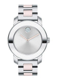 Movado Bold Silver Dial Two Tone Steel Strap Watch for Women - 3600702 Authentic Buy Shop Now