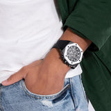 Guess Formula Chronograph Black Dial Black Silicone Strap Watch For Men - GW0579G1 Authentic Buy Shop Now