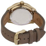 Fossil Cecile Champagne Dial Grey Leather Strap Watch for Women - AM4529 Authentic Buy Shop Now