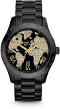 Michael Kors Layton Pave Black Dial Black Steel Strap Watch for Women - MK6091 Authentic Buy Shop Now