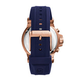 Michael Kors Dylan Blue Dial Blue Rubber Strap Watch for Men - MK8295 Authentic Buy Shop Now