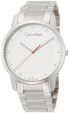 Calvin Klein City Quartz White Dial Silver Steel Strap Watch for Men - K2G2G1Z6 Authentic Buy Shop Now