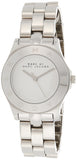 Marc Jacobs Blade Chronograph Silver Dial Silver Steel Strap Watch for Women - MBM3125 Authentic Buy Shop Now