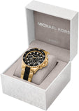 Michael Kors Everest Chronograph Black Dial Two Tone Steel Strap Watch For Men - MK8979 Authentic Buy Shop Now
