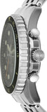 Fossil FB-01 Chronograph Black Dial Silver Steel Strap Watch for Men - FS5864 Authentic Buy Shop Now