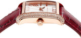 Michael Kors Emery Quartz Diamonds Silver Dial Red Leather Strap Watch For Women - MK4689 Authentic Buy Shop Now