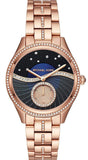 Michael Kors Lauryn Blue Dial Rose Gold Steel Strap Watch for Women - MK3723 Authentic Buy Shop Now