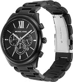 Michael Kors Langford Chronograph Black Dial Black Steel Strap Watch For Men - MK8993 Authentic Buy Shop Now