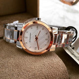 Burberry The City Silver Dial Two Tone Steel Strap Watch for Women - BU9214 Authentic Buy Shop Now