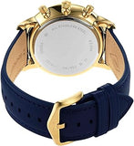 Fossil Neutra Chronograph Blue Dial Blue Leather Strap Watch for Men - FS5790 Authentic Buy Shop Now